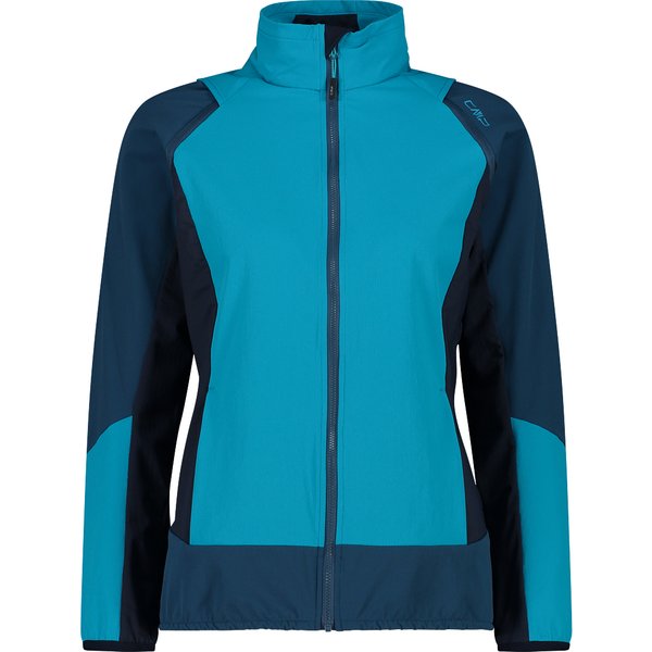 Women's hybrid waterproof jacket with removable sleeves CMP