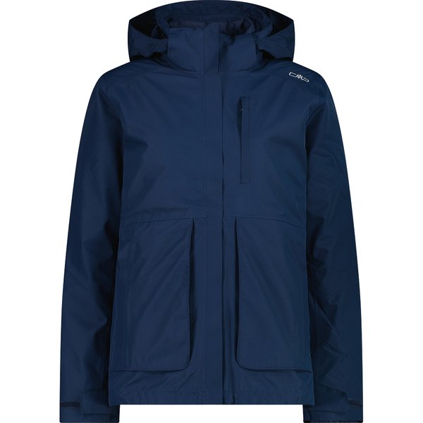 Giacca imbottita con zip e cappuccio removibile donna CMP