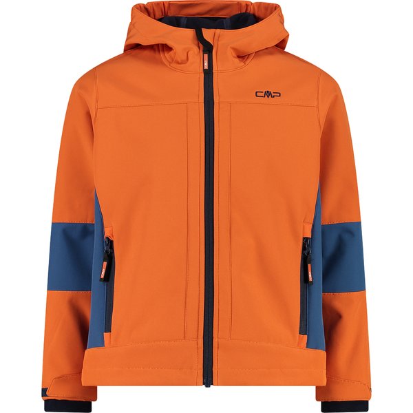 Kids' waterproof jacket with fixed hood CMP