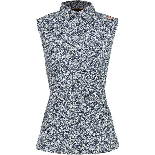 Mouwloze damesblouse met volledige print CMP