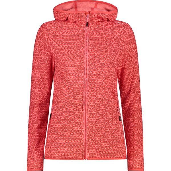 Pile donna con cappuccio e zip CMP