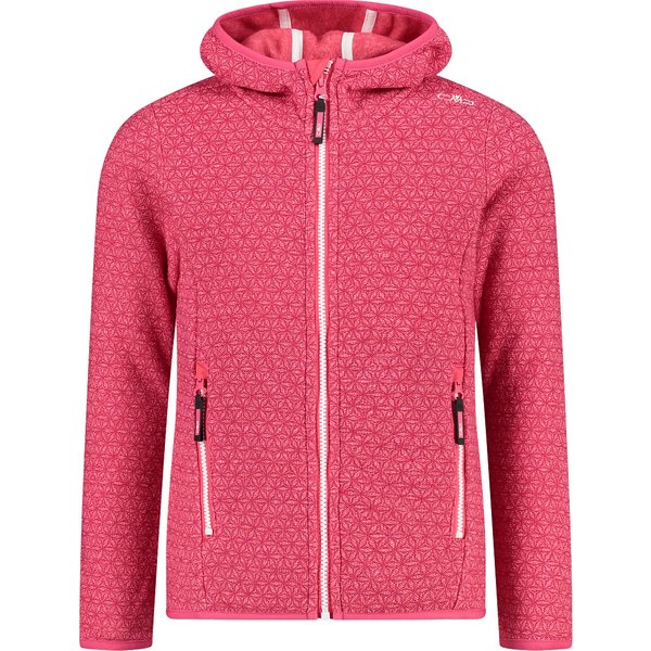 Girls' zip-up hooded fleece CMP