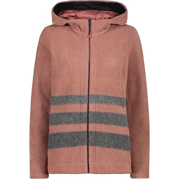 Women's zipped wooltech hoodie CMP