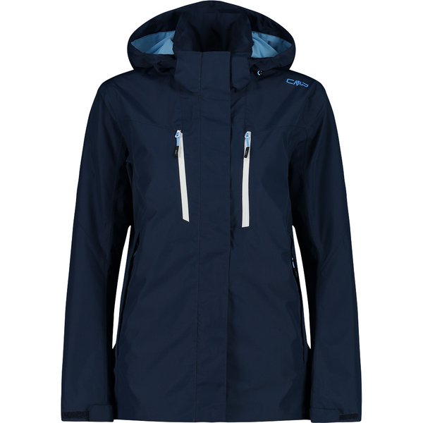 Giacca impermeabile con cappuccio e zip donna CMP