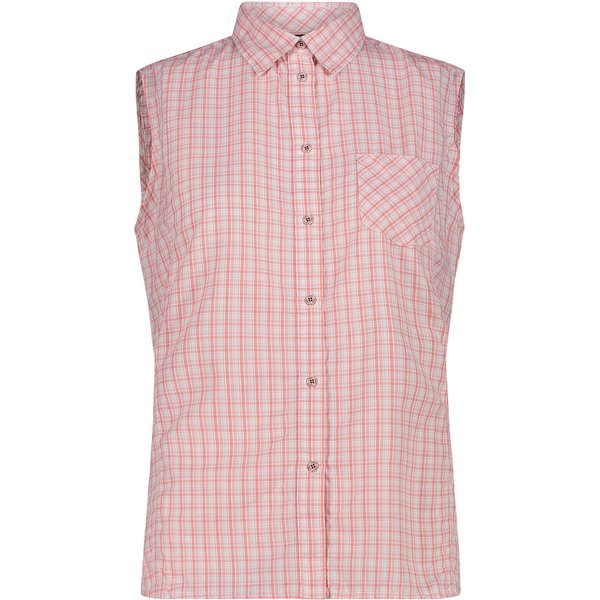 Ärmellose Damen-karierte Bluse CMP