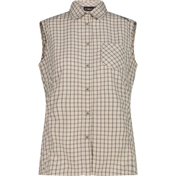 Camisa de cuadros sin mangas mujer CMP
