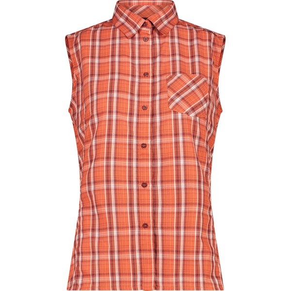 Camicia a quadri senza maniche donna CMP