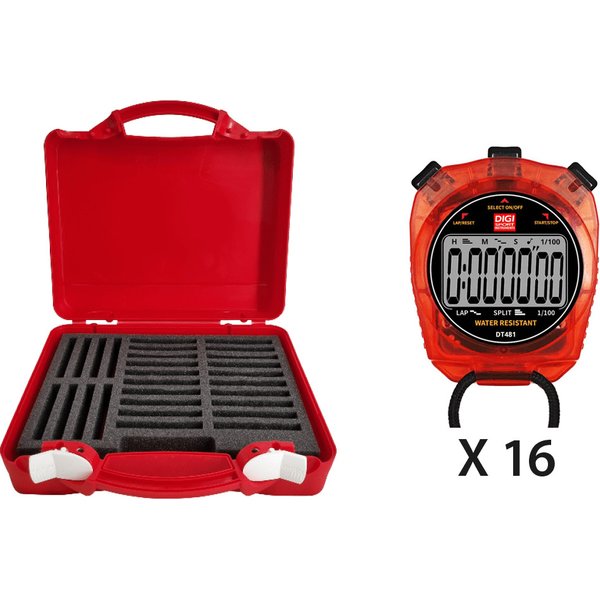 Stoppuhr-Kit mit hartem Koffer Digi Sport Instruments DT481 (x16)
