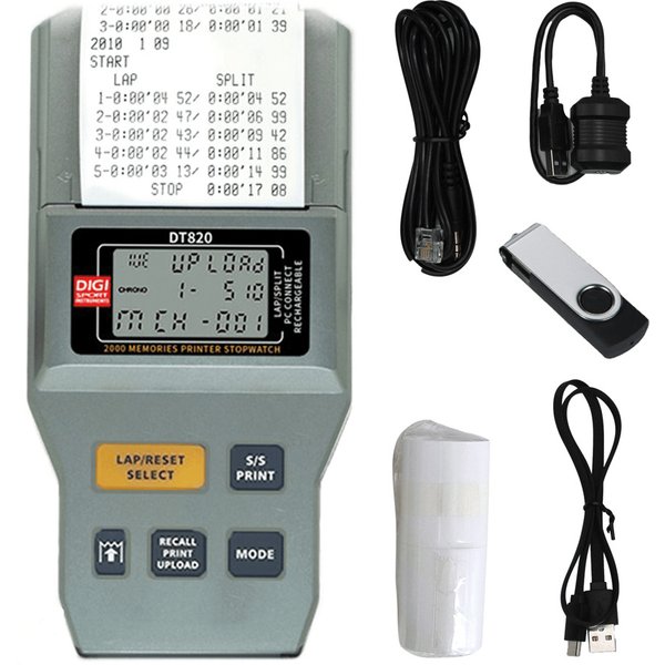Stoppuhr, 2000 SpeicherpläTze Mit Integriertem Drucker Digi Sport Instruments DT820-image