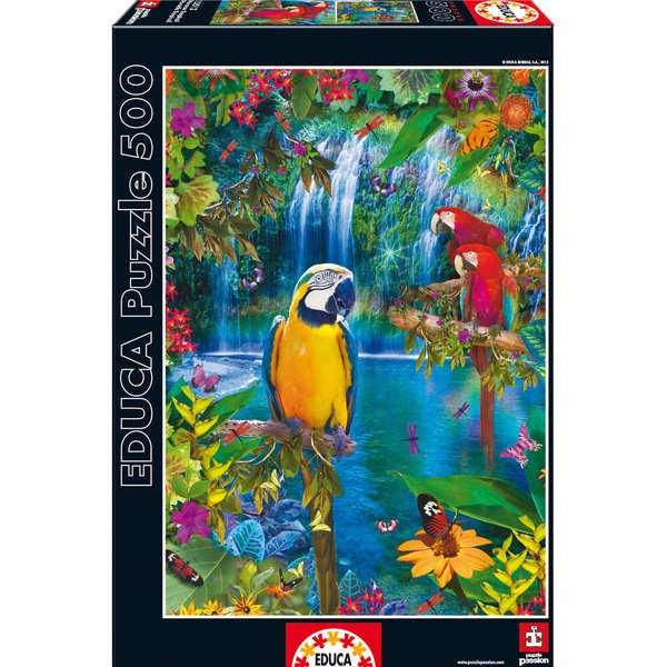 Puzzle Mit 500 Teilen Educa Borras Bird Tropical Land-image