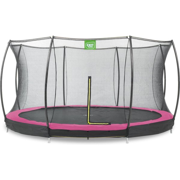 Trampoline Enterré Avec Filet De SéCurité Exit Toys Silhouette 427 Cm-image