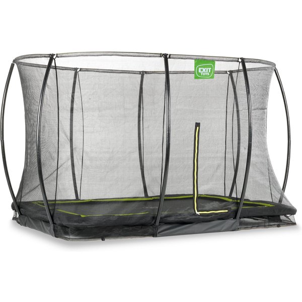 Trampoline Enterré Avec Filet De SéCurité Exit Toys Silhouette 244 X 366 Cm-image