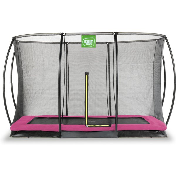 Trampoline Enterré Avec Filet De SéCurité Exit Toys Silhouette 214 X 305 Cm-image