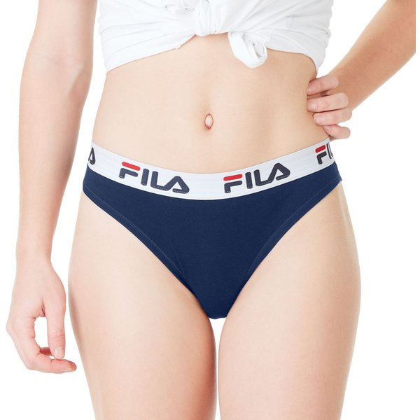Brasilianischer Slip aus Baumwolle uni Frau Fila