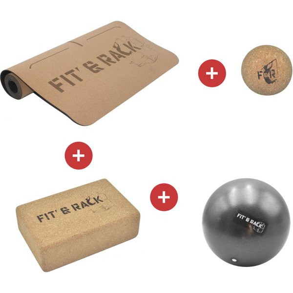 Yogamatte Mit Ball Fit & Rack-image