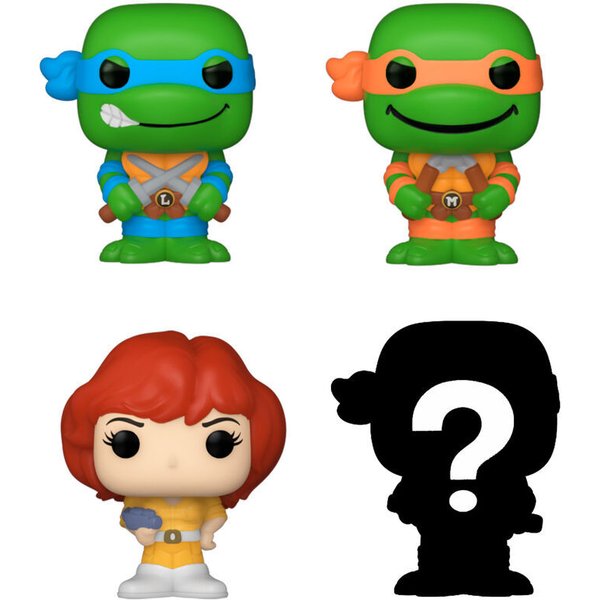 Figurine Bitty Pop Teenage Mutant Ninja Turtles Leonardo Funko Blister 4 (X4)-image