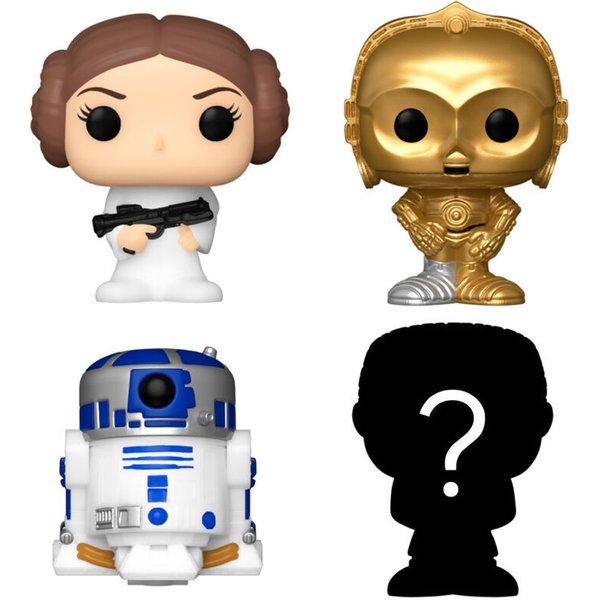 Figurine Bitty Pop Star Wars Leia Funko Blister 4 (X4)-image