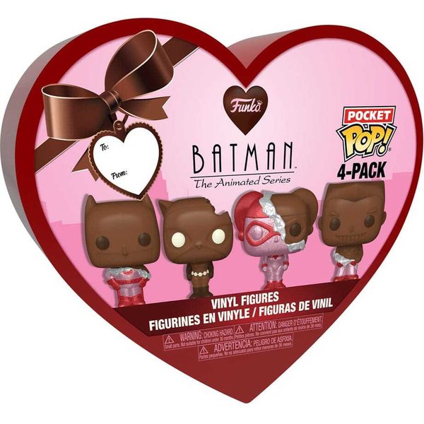 Figurine De Collection Funko DC Valentines Pocket Pop! Vinyl Choc (X4)-image