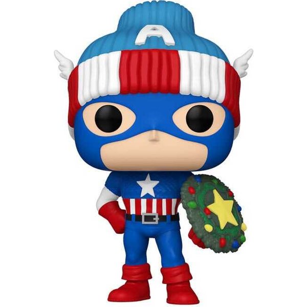Figurine Funko Marvel Pop! Vinyl Holiday Capt. America-image