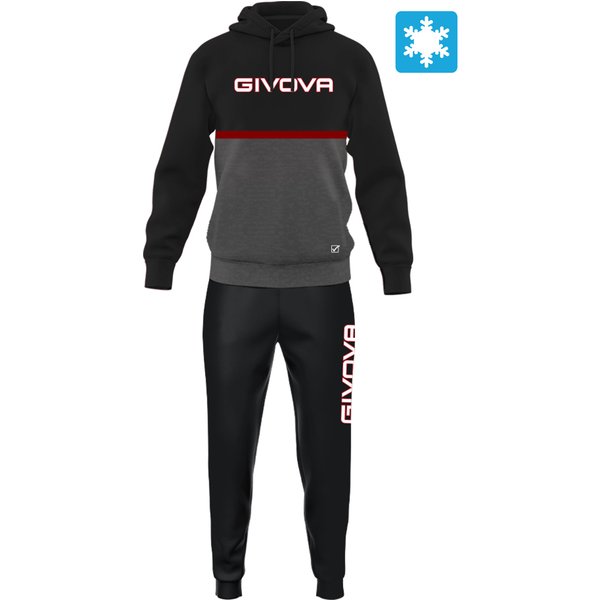 Zweifarbiger Fleece-Trainingsanzug für Kinder Givova Italia 106