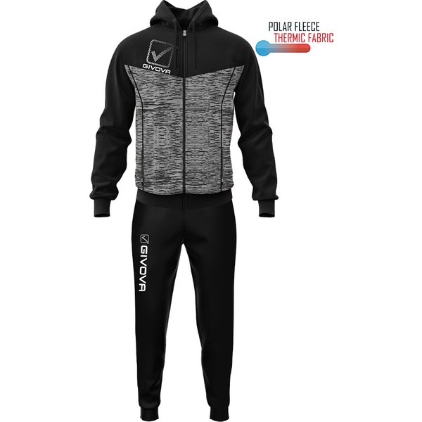 Trainingsanzug mit Fleece-Kapuze Givova Visa