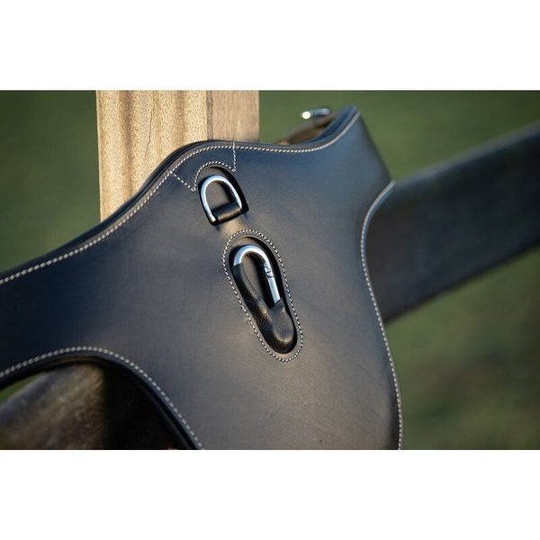 Sangle Bavette En Cuir Pour Cheval + Mousqueton Hfi-image