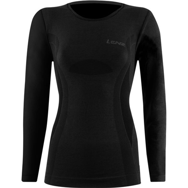 Unterhemd mit langen Ärmeln und Rundhalsausschnitt Damen Lenz Merino 6.0