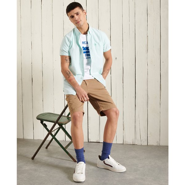 Klassisches Hemd Superdry Oxford University En Coton Bio-image