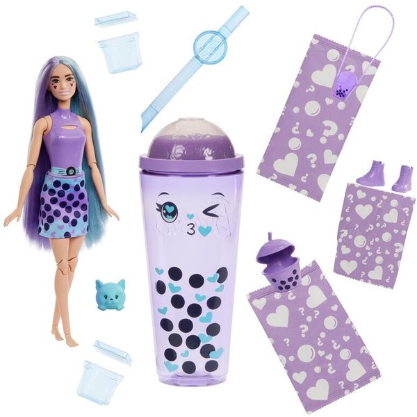 PoupéE Bubble Tea Maranga Milk Pop Reveal Doll Mattel-image