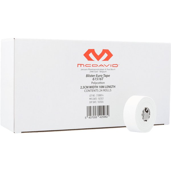 Packung mit 24 Rollen Klebestreifen 2,5 cm x 10 m McDavid Eurotape