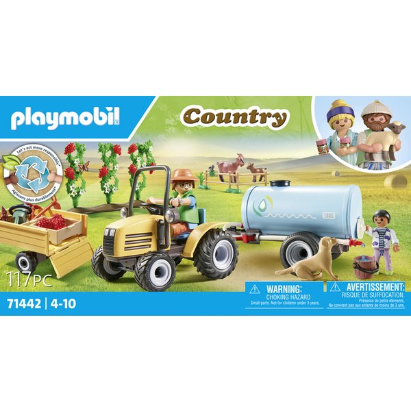Jeux De Simulation Fermier Et Tracteur Et Citerne Playmobil-image