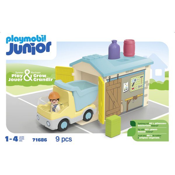 Jeux De Simulation Ouvrier Et Camion Et Garage Playmobil-image