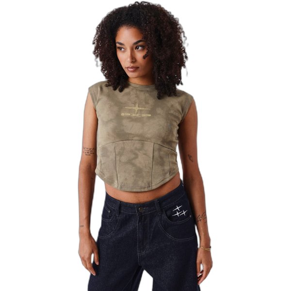 ÄRmelloses Damen-T-Shirt Project X Paris Faded-image