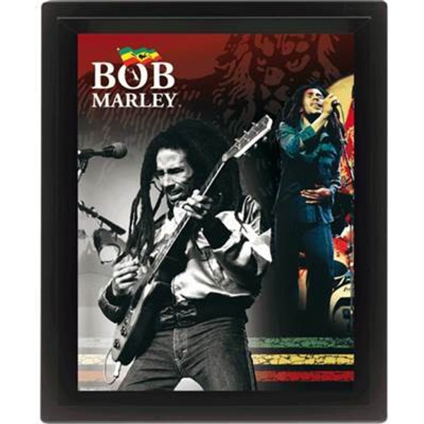 Cadre 3D Lenticulaire Pyramid Bob Marley-image