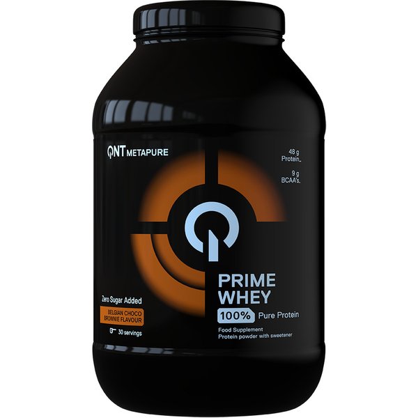 100% Whey Isolate and Concentrate Protein Blend Belgian Chocolate Brownie QNT Prime Whey 908 g
