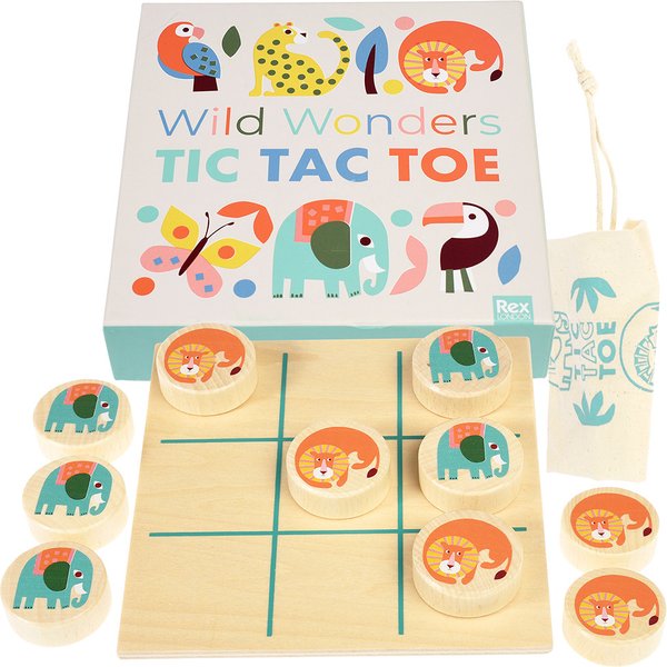 Tic Tac Toe En Bois Rex London Wild Wonders-image