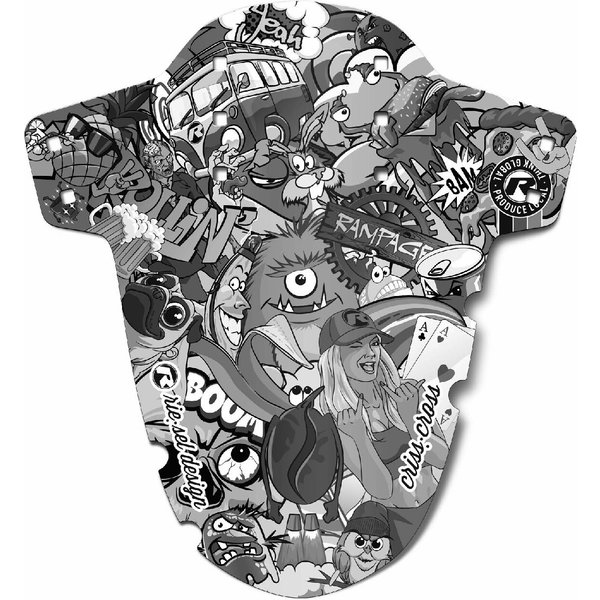 Garde-Boues Avant Riesel Design Criss Cross Stickerbomb Eyecatcher-image
