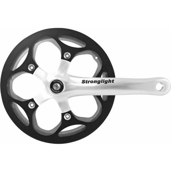 PéDalier Route Avec Carter Pour Transmission Sans Tendeur De ChaîNe Pour Moyeu Vitesse IntéGréE Stronglight Impact R 46Dts 8V. 70 Mm-image
