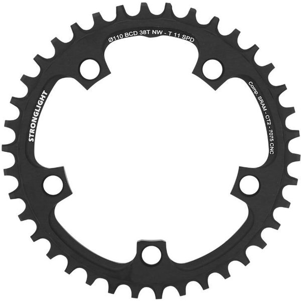 Plateau Gravel 5 Branches Stronglight Sram Ct2 Mono Red Force Rival-image