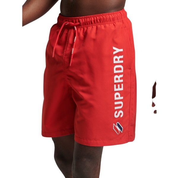 Badeshorts Mit Appliziertem Muster Code Superdry-image