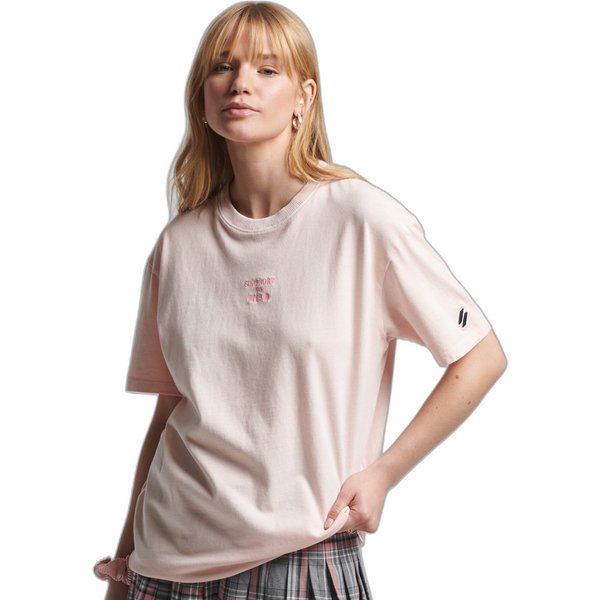 Weites T-Shirt, Frau Superdry Code Logo Garment Dye-image