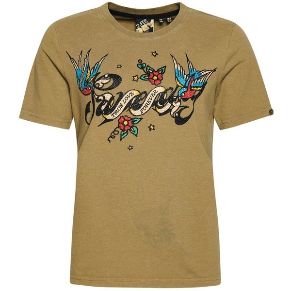 T-Shirt Mit Tattoo-Motiv Frau Superdry Script-image