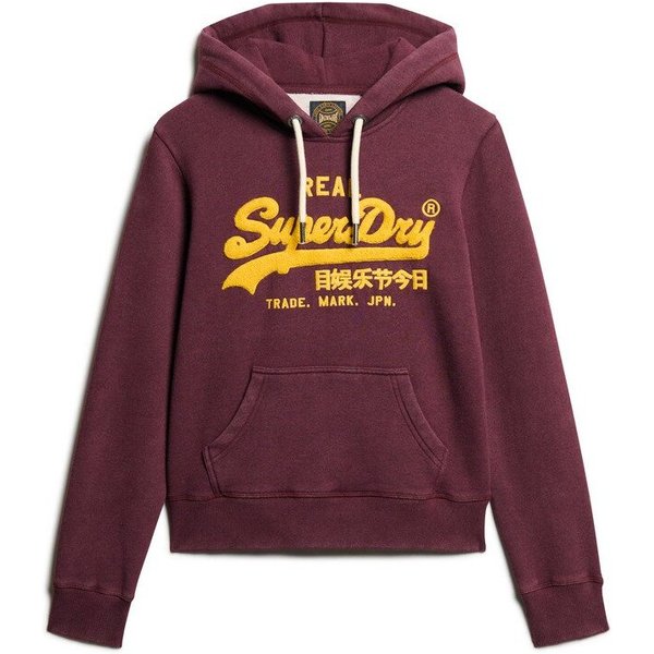 Frau Kapuzenpullover Mit Chenille-Muster Superdry-image