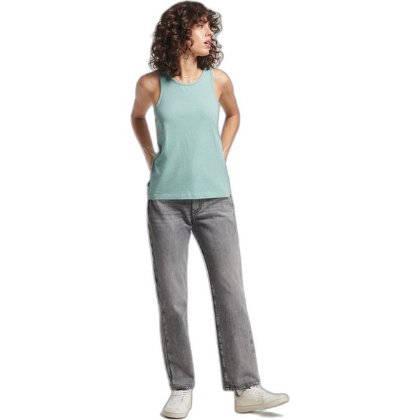 Besticktes Tank Top Bio-Baumwolle Frau Superdry Vintage Logo-image