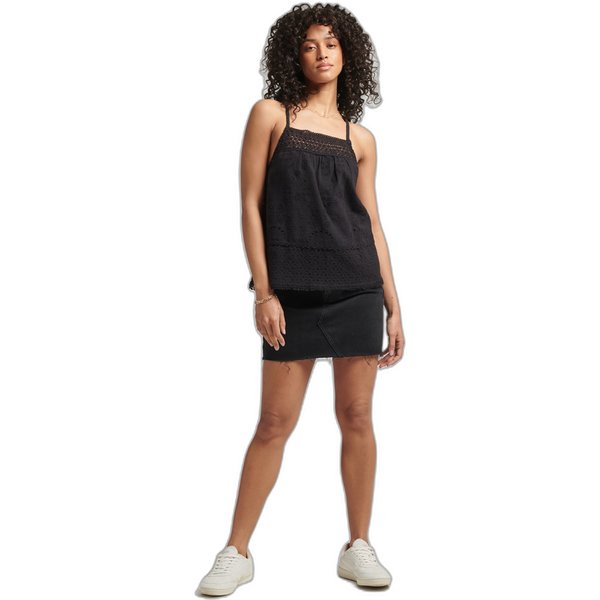 Camisole-Top Mit Spitzenborte Frau Superdry Vintage-image