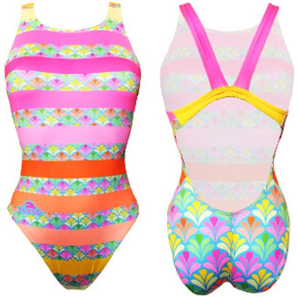 Maillot de bain 1 pièce femme Turbo Flu Lines