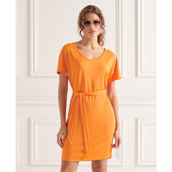 Kleid Mit BäNdern In Der Taille Der Frau Superdry-image