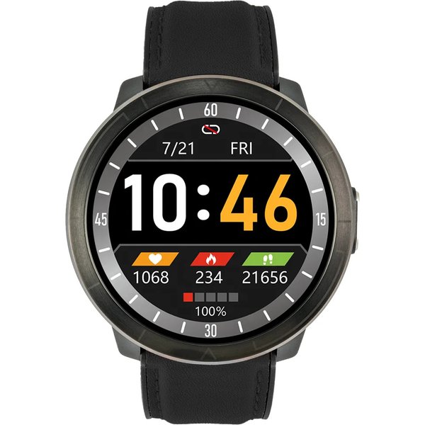 Leather smart watch Watchmark WM18