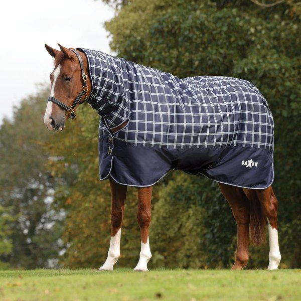 Couverture D'extéRieur Pour Cheval Avec Couvre-Cou DéTachable Weatherbeeta Saxon Defiant 600D Combo 300G-image