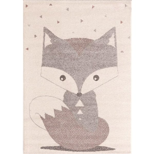 Tapis Chambre D'enfant Yellow Tipi Cute Fox-image